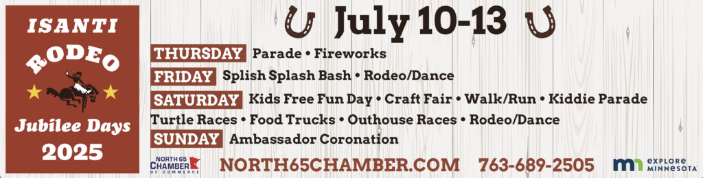 Isanti Rodeo & Jubilee Days - North 65 Chamber of Commerce